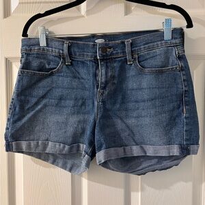 Old Navy Dark Blue Denim Shorts Size 6